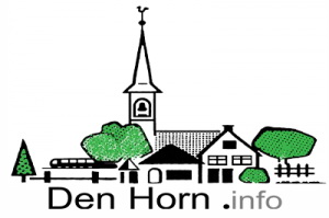 De ontwerper van het logo is Gerard Schaeffer, ook de maker van het ‘Zeeuws Meisje’- logo. Hij heeft dit logo in 2001 ontworpen in verband met de oprichting van de ‘Stichting Vrienden van het kerkje van Den Horn’. Hij woont in die tijd samen met zijn vrouw, die betrokken is geweest bij de oprichting, in Den Horn.